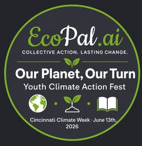 Our Planet, Our Turn Youth Climate Action Fest badge - Cincinnati Climate Week, June 13, 2026